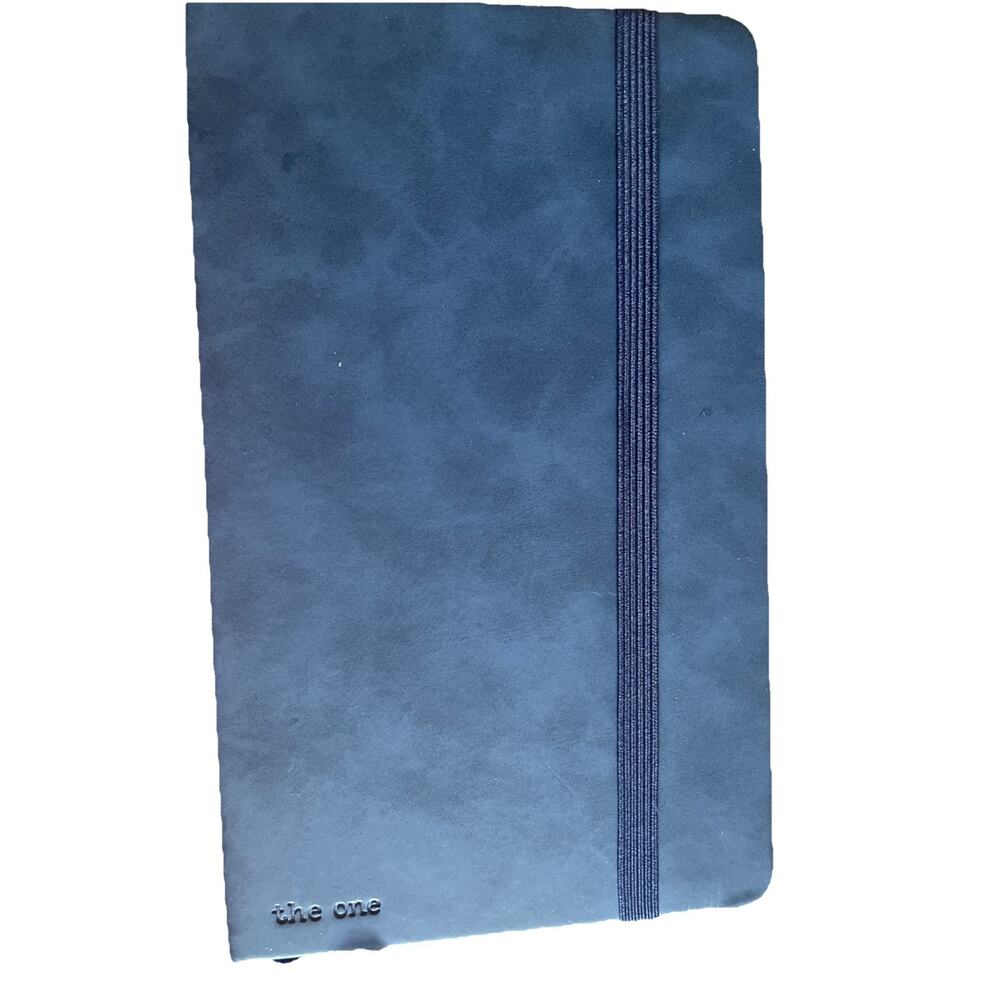 Hardcover Lined Celibrate Notebook Journal ManyPages Leather Thick NEW Blue